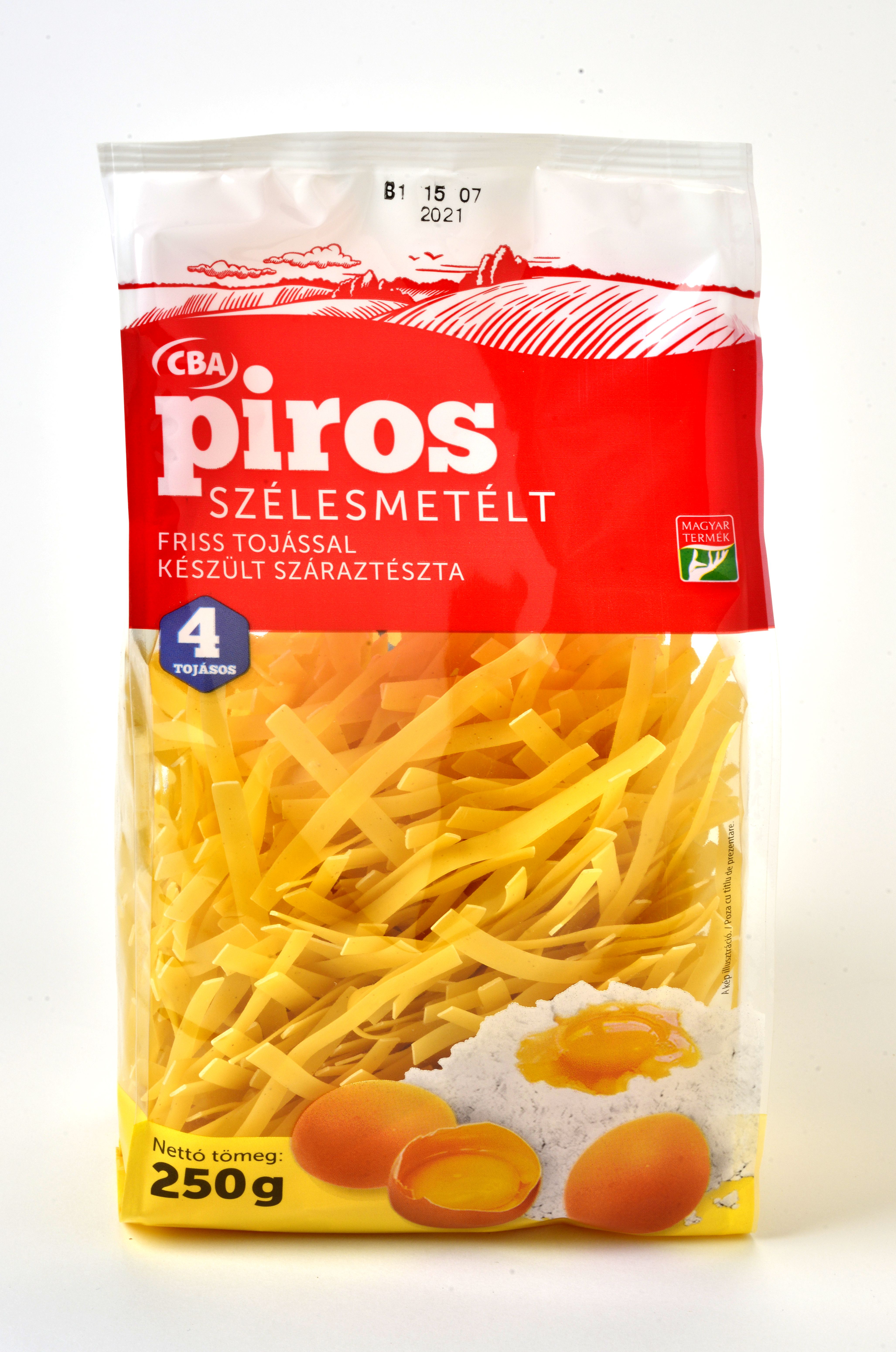 CBA Piros 4 tojásos Szélesmetélt 250g